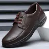 Zapatos para Hombre, Antideslizantes, Impermeables y a Prueba de Aceite, Zapatos de Cocina para Chef para el Trabajo, Zapatos Casuales de Cuero Resistentes al Desgaste, Zapatos de Trabajo para Hombre de Primavera y Otoño
