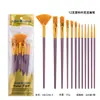 Amazon Juego de 12 Pinceles para Pintura al Óleo Mango de Plástico Pincel para Pintura Artística Acuarela Gouache Juego de Pinceles para Pintura al Óleo