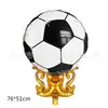 Globo de Fútbol de Pie Nuevo Grande Copa del Mundo de Fútbol Bota de Oro Premio Reunión Deportiva Decoración con Globo Globo de Película de Aluminio