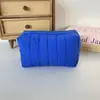 Nova Necessaire de Algodão Acolchoada Estampada, Grande Capacidade, Bolsa de Mão Portátil, Necessaire de Viagem, Bolsa de Armazenamento Multifuncional
