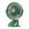 Ventilador de Clip USB Montaje en Pared Escritorio Mini Portátil Ángulo Múltiple Ajustable Silencioso Viento Fuerte Luz LED Oficina