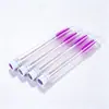 Pincel de Máscara de Cílios em Tubo em estoque Atacado Descartável Haste de Cristal Pincel de Máscara de Cílios Pente Curvador de Sobrancelhas Portátil Pincel de Máscara de Cílios para Maquiagem