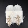 Nuevo Super Fairy - Tocado de plumas blancas, horquilla para el pelo de celebridades de Internet, vestido de novia, fotografía diaria, viaje, accesorios distintivos para el cabello con plumas dulces