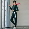 Ropa de Fitness para Mujer Yoga, Talla Grande, Corte Holgado, Elástica, Suave, Adelgazante, Deportiva, para Correr, Pérdida de Peso, Transpirable, Secado Rápido, Traje