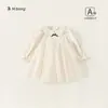 Ropa para Niños Bangxuan Estilo Primavera Vestido de Princesa Vestido de Bebé Vestido de Muñeca de Lunares Vestido de Malla Vestido de Niña Vestido Infantil