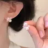 """Sueño Dulce Camelia" Sin Agujeros en las Orejas Flor de Camelia Suave Nuevo Llegada Lujo Ligero Mariposa Delicada Pendientes de Cola de Pez"""