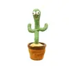 Cactus Bailarín Que Puede Cantar, Hablar, Bailar y Girar; Juguete de Peluche; Juguete Eléctrico Colgante; Función de grabación