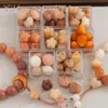 Contas Redondas de Bodhi Natural Flor de Cerejeira Cabaça Coração Estrela Borboleta Contas Soltas Contas de Fio Wenwan Acessórios de Joias DIY Materiais