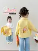 Camisas para Meninas Primavera e Outono 2026 Novo Estilo Roupas de Primavera para Bebê Menina Camisa Jaqueta Fina de Manga Longa para Crianças