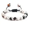 Elegante Pulsera de Ágata Morada con Cordón de Macramé Ajustable Cuentas de Piedra Natural Diseño Único Hecho a Mano Perfecta para Ocasiones Casuales y Formales Regalo Ideal para Él y Ella Elegante y Duradera