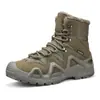 Tamanho Grande Transfronteiriço Esportes de Inverno ao Ar Livre Antiderrapante Viagem Caminhada Calçados de Caminhada Masculinos Solado Grosso Cano Alto Botas de Trabalho Martin