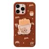 Funda Divertida para iPhone 16 de Batido de Papas Fritas Apple 17 Pro Max Silicona 14 Compatible 18 Dibujo Animado 3D