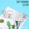 Acessórios para joias DIY 50 * 39MM engrenagem relógio pingente de liga vintage