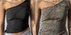 2026 Nuevo Estilo Europeo y Americano Top de Tubo de Un Hombro Chica Caliente Estilo Ins Chaleco Reversible de Un Hombro