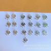Plata Pura Doce Signos del Zodiaco Brillante Láser Bebé Pequeño Candado de Plata Candado de Plata Esterlina Accesorios Colgante Pulsera DIY Tejido Mayoreo