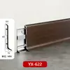 Fivela de Rodapé de Liga de Alumínio Metal Madeira Grão Rodapé Ultra-Fino Doméstico 6cm Extremamente Estreito Espessado Normcore Impermeável