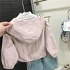 Casaco de menina primavera e outono novo moletom infantil solto fino casual cor sólida roupas baochun masculinas e femininas para comércio exterior