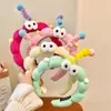Diadema de Ojos Grandes y Ala Ancha, Diadema de Peluche Lindo y Divertida con Palo Retorcido, Nueva Horquilla Facial 2025, Tocado de Otoño e Invierno