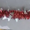 Decoraciones navideñas, adornos para árbol de Navidad, cintas de espumillón, guirnaldas, cintas de colores densas, suministros para decoración de fiestas navideñas, decoraciones colgantes