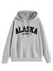 Amazon eBay loja independente casual confortável versátil feminina ALASKA montanha moletom com capuz solto para exportação