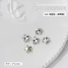Popular Manicura de Cristal Blanco Super Brillante Diamante Luna de Noche Mariposa Forma Especial Pegatinas de Uñas de Diamante Punta de Diamante Base Destello Joyería para Arte de Uñas