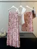 Nueva Falda de Gasa Floral Ajustada a la Cadera para Mujer 2026 Nuevo Estilo Coreano Dulce y Elegante Falda de Cola de Pez Adelgazante A12557