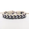 Pulsera de Algodón y Lino Tejida con Cera de Color Sencillo Dopamina Transfronteriza Cuerda de Mano de Amistad Versátil Suministro Transfronterizo
