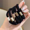 Corda de Cabelo Trançada Grossa Feminina Simples Alta Elasticidade Ponda de Cabelo Elástico de Borracha Corda de Cabelo 2023 Nova Faixa de Cabelo Acessório de Cabeça