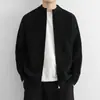 Suéter de cuello alto medio para otoño e invierno para hombre, tejido de punto nuevo estilo 2026, versión coreana juvenil, camisa base de color liso holgada, cárdigan