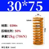 Padrão Japonês Resistente a Altas Temperaturas Mola de Molde Mola de Compressão Doméstica 65Mntf Fio Plano Compressão Retangular Alta Elasticidade Alta Resiliência