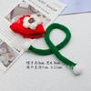 Conjunto de Cachecol e Chapéu de Boneca de Algodão de 15cm Outono e Inverno Chapéu de Lã Boneca Estrela Chapéu de Natal Presente Fofo