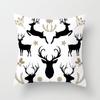 Explosiones de Amazon Decoración Suave para el Hogar Europeo y Americano Papá Noel Árbol de Navidad Funda de Almohada Cojín Funda de Almohada Fábrica de Estampado