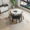 Juego simple de mesa y sillas de oficina para negociación, mesa creativa de recepción para tienda de té de leche, mesa redonda pequeña de recepción informal, mesa de comedor