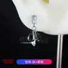 Brincos de Liga de Titânio F136 com Design em Forma de Guarda-chuva, Incrustados com Zircônia 5A, Tarraxas de Osso de Orelha com Rosca Interna, Pingente de Gota d'Água, Joias para Piercing de Titânio G23