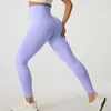 Pantalones de Yoga Sin Costuras para Mujer Otoño Alta Elasticidad Cintura Alta Levanta Glúteos Adelgazantes Sensación Nude Correr Fitness Deportes Elasticidad Mejorada