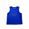Chaleco de entrenamiento deportivo exterior transfronterizo 115g malla secado rápido ropa de entrenamiento camiseta de partido de fútbol venta al por mayor logo personalizado