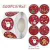 Amazon Anti-Falsificación Populares Pegatinas en Rollo Etiquetas Autoadhesivas Decoración de Feliz Navidad Empaque de Regalos