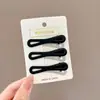 Pinza de pico de pato para maquillaje de moda estilo coreano, básico y simple, alto valor estético, pinza lateral, no deja marca, nuevo modelo 2026, pinza para el cabello elegante