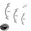 Conjunto de 12 Peças dos Piercings de Sobrancelha de Aço Inoxidável Mais Vendidos da Amazon com Pontas Afiadas, Bolas Redondas e Inlays de Zircônia