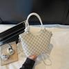Bolso de Hombro Cruzado de Alta Gama Transfronterizo Nuevo de Verano 2026 Moda de Tendencia Versátil Estampado Bloque de Color Gran Capacidad