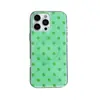 Capa de Celular Ins Estilo Coreano Simples Bolinhas com Suporte Magnético Apple 17Promax Adequada para 16pro Camada Dupla 15pro