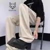 Novas Calças de Vestir Unisex Versáteis de Caimento Limpo para Outono Inverno Calças de Micro Flare Caimento Fluido Bonitas Casuais Extra Longas Comprimento Total