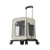 Caja Carrito para Mascotas, Caja Carrito para Gatos y Perros, Mochila Portátil para Mascotas de Gran Capacidad, Cuero Impermeable y Aislamiento Térmico