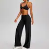 Conjunto de Yoga Cross-border Pele de Fora, Conjunto Esportivo de Secagem Rápida com Costas Cruzadas de Cintura Alta, Roupa Casual para Corrida e Fitness ao Ar Livre para Mulheres