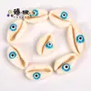 Venta Caliente Transfronteriza Accesorios Ojo Griego Turco del Diablo Accesorios de Concha Natural DIY Accesorios Ojo Azul Al por Mayor
