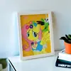 Presente Artesanal Pintura com Diamantes Brilhantes Brinquedo Educativo com Adesivos de Diamante e Porta-Retrato Peça de Exibição Criativa DIY