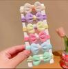 Faixa de cabelo infantil de alta elasticidade, cor Macaron, flor, laço, elástico fofo, bebê, não machuca, corda de cabelo, atacado