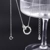 Collar entrelazado de plata de ley S925 para niñas Lujo accesible Cadena para clavícula de nicho Nuevo estilo 2024