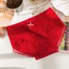 Venta al por mayor transfronteriza al contado Pantalones de burbuja de diez colores Braguitas de cintura media para mujer Lazo Encaje transpirable Sin costuras Ropa interior para niña