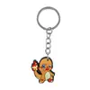 Venta al por mayor de fabricantes de colgantes de Pokemon, llaveros de goma blanda de PVC para bolsos, llaveros de coche de moda para bricolaje